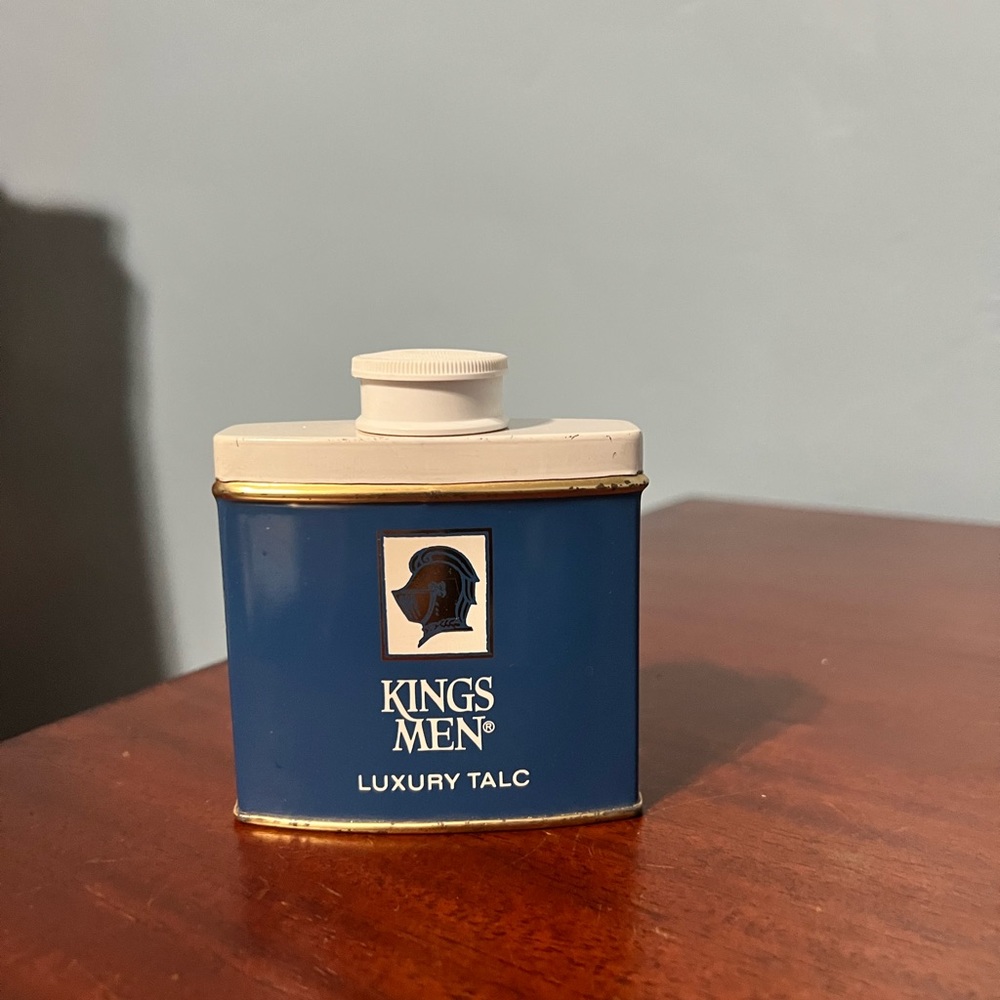 Kings Men Luxury Talc 1.2 oz Approx 30% full LOW No Box SEE PHOTOS / DESCRIPTION